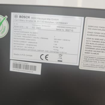Bosch Su Sebilinde Metalik Tat Ve Yetersiz Servis