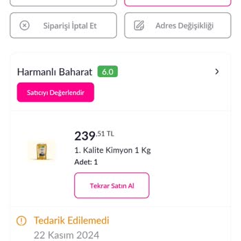 Pazarama'da Bilgi Verilmeden İptal Edilen Siparişler