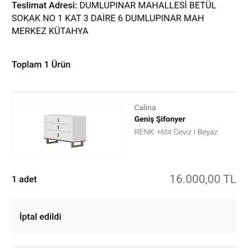 Sipariş İptali Ve Fiyat Artışı Mağduriyeti