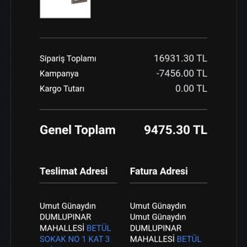 Sipariş İptali Ve Fiyat Artışı Mağduriyeti