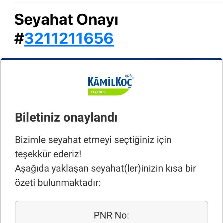 Kamil Koç İle Seyahat Sorunu Ve İade Talebi