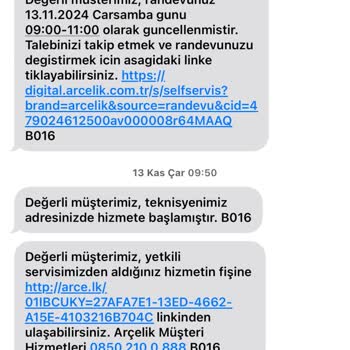 Arçelik Servis Randevu İptali Ve Müşteri Memnuniyetsizliği