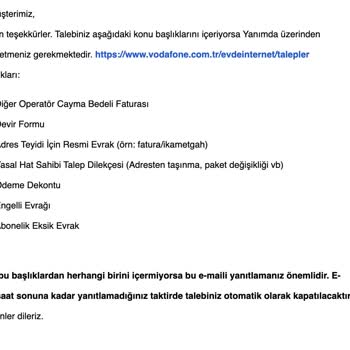 Vodafone İptal Sürecinde Belirsizlik Ve İletişim Sorunları