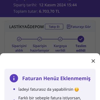 N11'de Lastik Alımında Puan Hakkı Sorunu