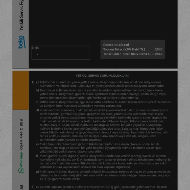 Beko Servisinde Gaz Dolumu Ve Sorunlu Hizmet