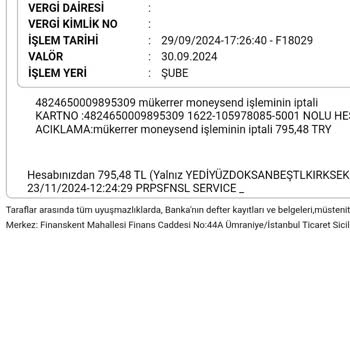 İzinsiz Para Çıkışı Ve Saygısız Hizmet