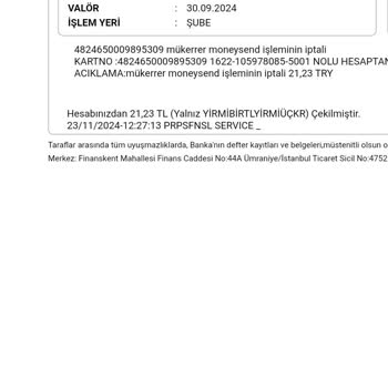 İzinsiz Para Çıkışı Ve Saygısız Hizmet