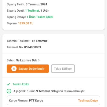 Trendyol'dan Alınan Ürünlerin Faturası Gönderilmiyor