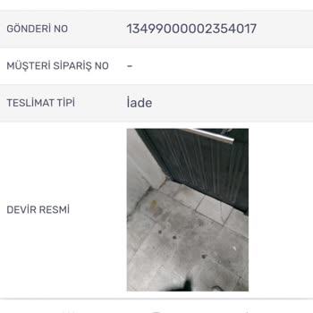 Kargom Bilgim Dışında İade Edildi Ve Teslim Edilemiyor