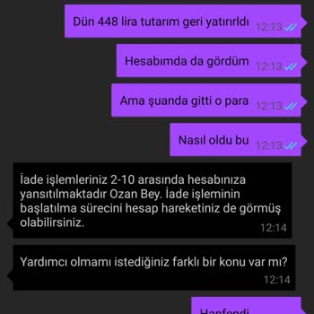 İade Edilen Oyun Parasının Akıbeti