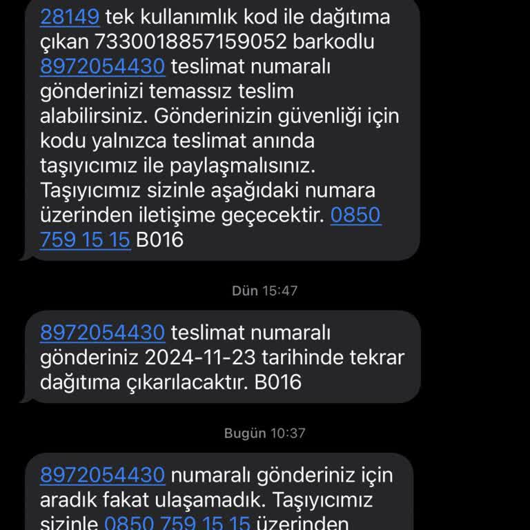 Kargom Teslim Edilmeden İade Edildi!