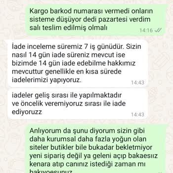 Yanlış Beden Ve İade Sürecinde Sorun Yaşadım