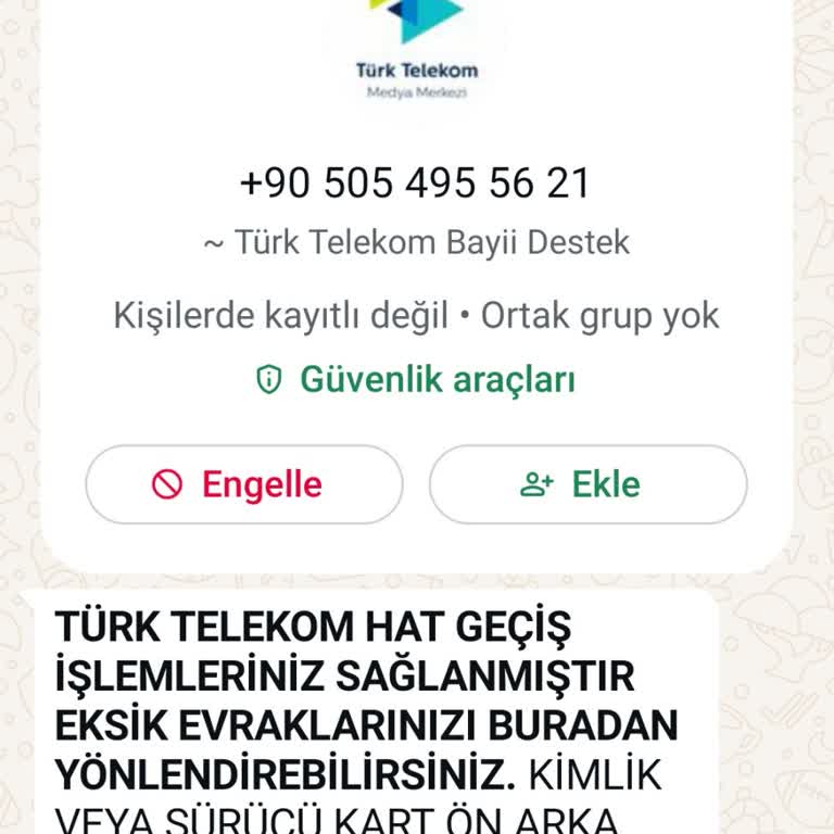 Türk Telekom Hat Taşıma Mağduriyeti Ve Kimlik Güvenliği Sorunu