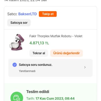 Fakir Thorplex Plus Mutfak Robotu Cam Haznesi Sorunu