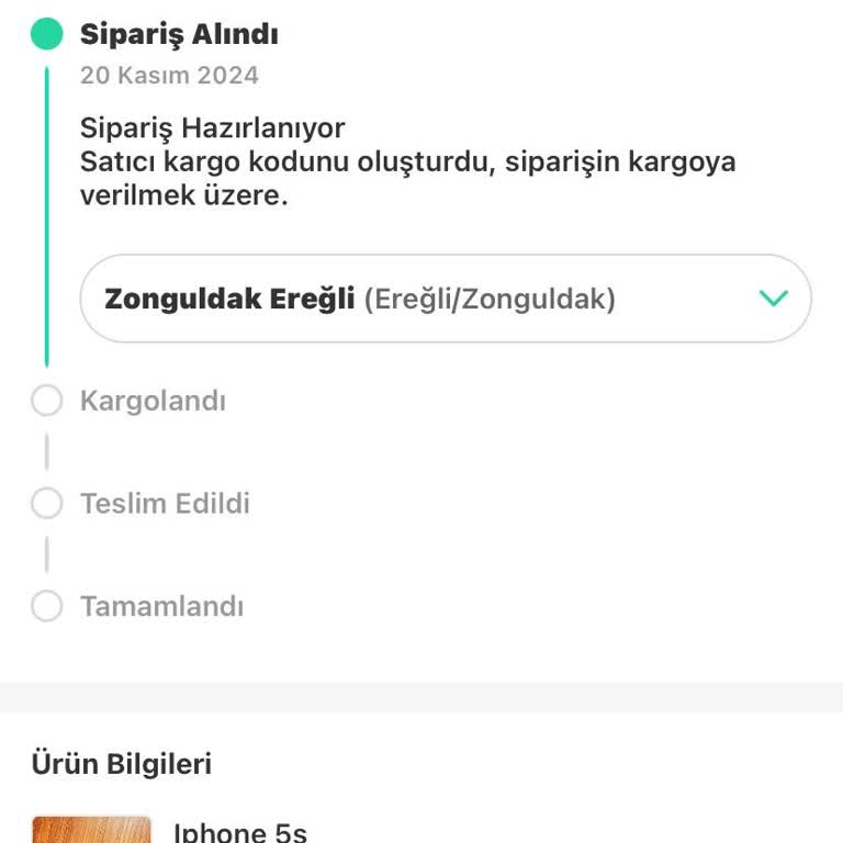 Kargo Bilgisi Güncellenmiyor