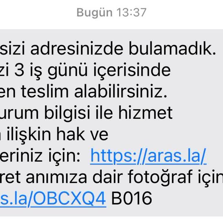 Aras Kargo Teslimat Sorunları Ve Yanıltıcı Bildirimler