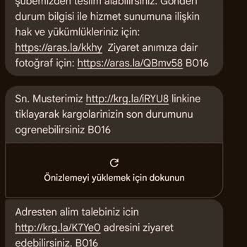 Aras Kargo'nun Adrese Ulaşamama Sorunu