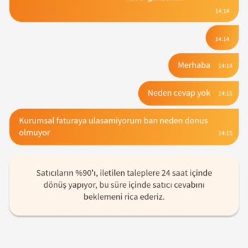 Trendyol'dan Kurumsal Fatura Sorunu Ve İlgisizlik