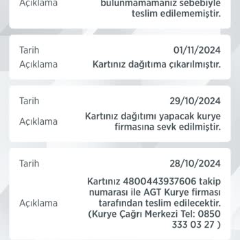 Kartlarım Nerede? Teslimat Kabusu