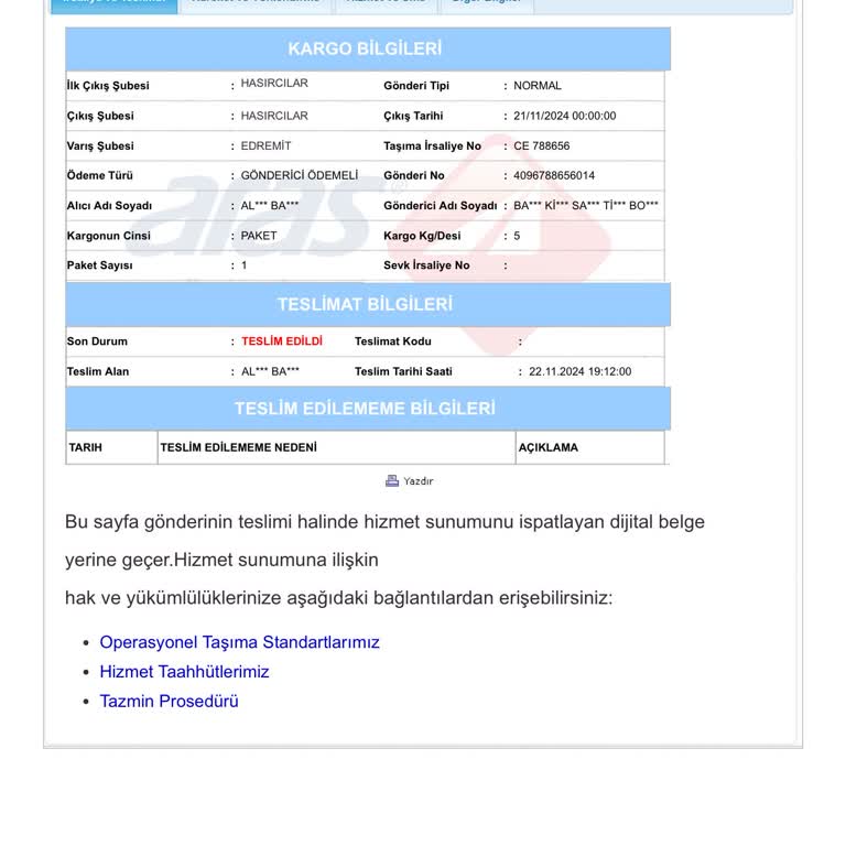 Aras Kargo'nun İletişim Sorunu