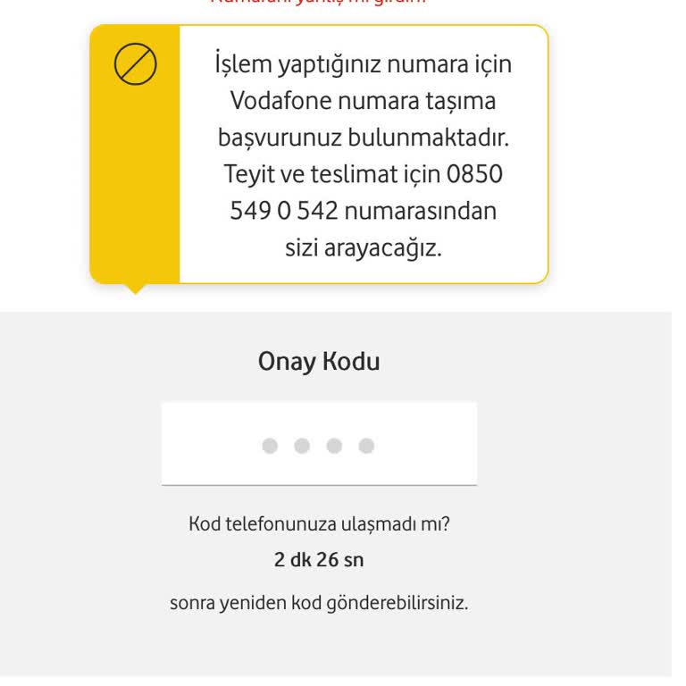 Vodafone Başvuru Sürecinde Yaşanan Sorunlar