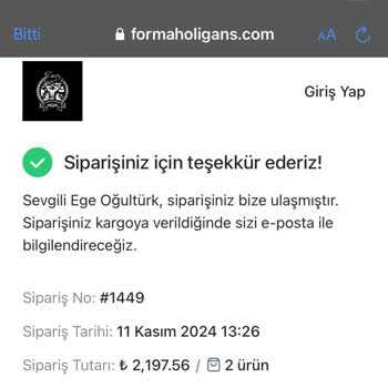 Forma Siparişim Neden Hâlâ Kargoya Verilmedi?