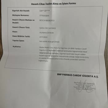 Media Markt'tan Alınan Süpürgenin Sorunlu Servis Deneyimi