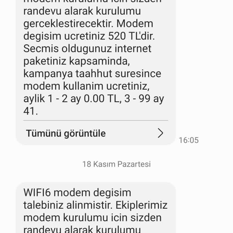 Modem Değişikliği Talebi Ve İletişim Sorunları