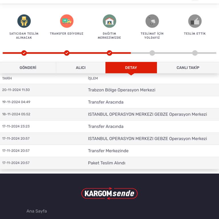 Yanlış Yönlendirilen Kargo: Gebze'den Trabzon'a