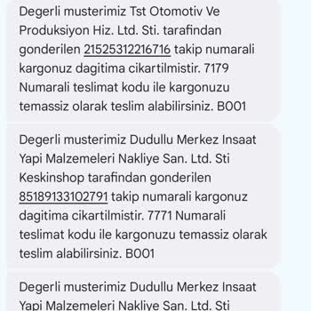 Kargom Şubeden Alındıktan Sonra Yine Dağıtıma Çıkarıldı