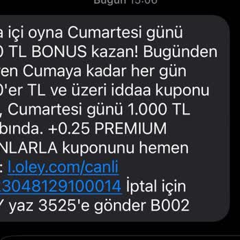Bonus Vaadi Yerine Getirilmeyen Oley.com Üyeliği