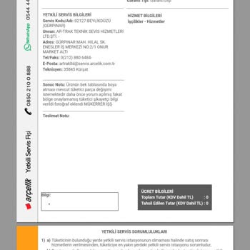 Arçelik Ankastre Ocak Sorunu Ve Servis Desteği Eksikliği