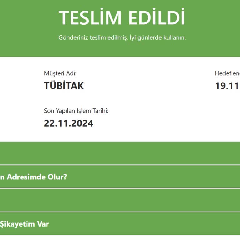 TÜBİTAK Ve AGT Kurye İşbirliği: Sürekli Teslimat Sorunları