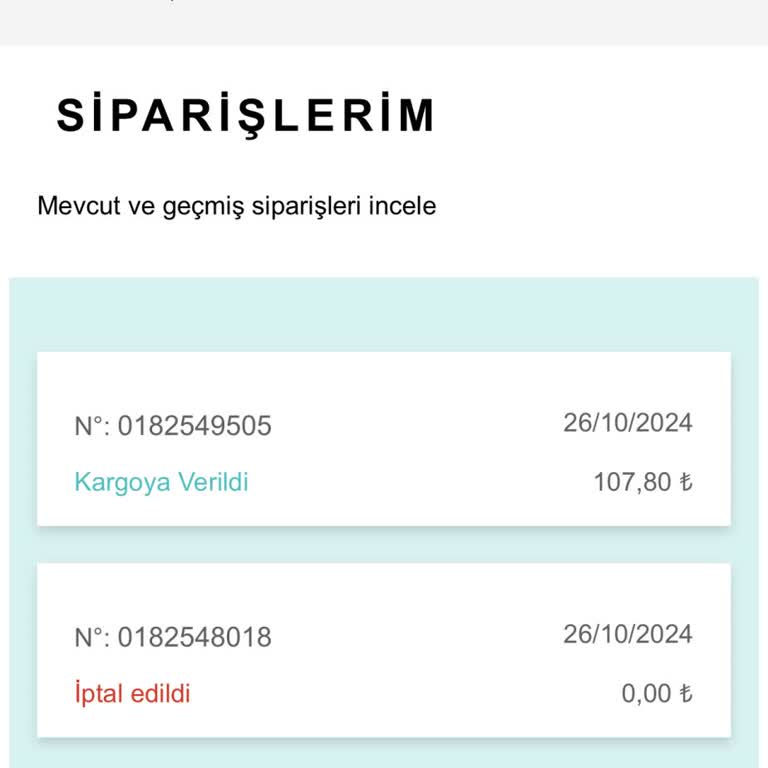 Watsons Sitesinden Aldığım Ürün Hala Teslim Edilmedi
