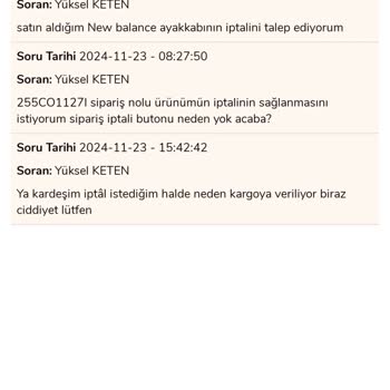 İptal Edilemeyen Sipariş Krizi