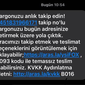Beklenen Kargo Teslim Edilmedi