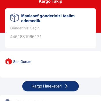 Beklenen Kargo Teslim Edilmedi