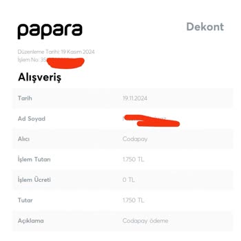 Ödeme Başarısız, Ürün Teslim Edilmedi