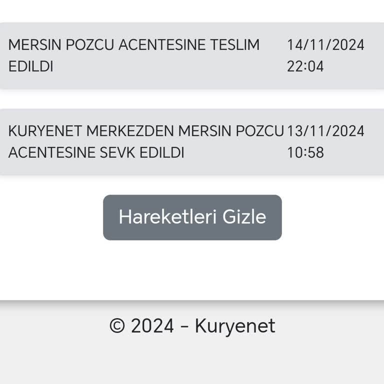 Kuryenet'in Sorumluluk Almayan Teslimat Süreci
