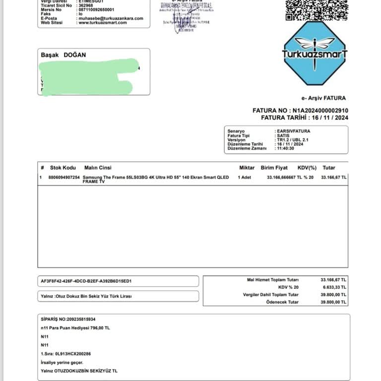 Smart TV Siparişim Teslim Edilmiyor Ve İade Sorunu Yaşıyorum