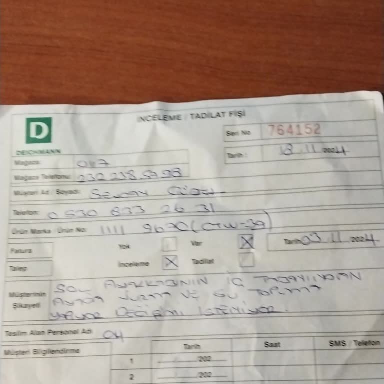 Ayakkabının Konfor Sorunu Ve Değişim Talebi