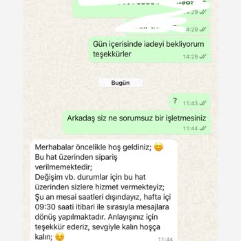 İade Sürecindeki Sorunlar Ve Kalitesiz Hizmet