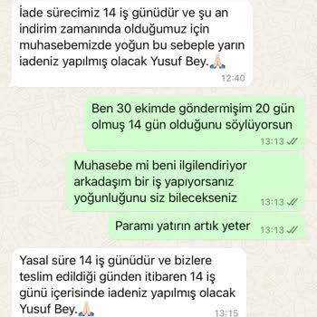 İade Sürecindeki Sorunlar Ve Kalitesiz Hizmet
