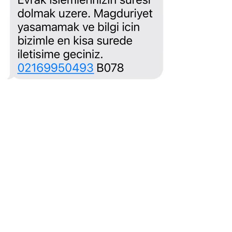 Yanıltıcı Mesajlarla Mağduriyet Tehdidi