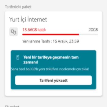 Vodafone Tarife Geçiş Sorunu Ve Yanıltıcı Bilgiler