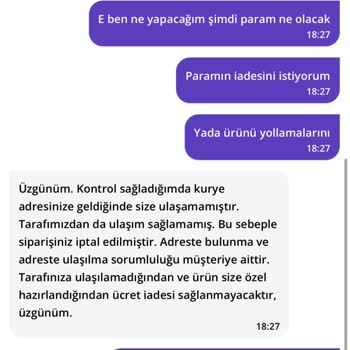 Yanlış Numara Nedeniyle İptal Edilen Sipariş Ve İade Sorunu
