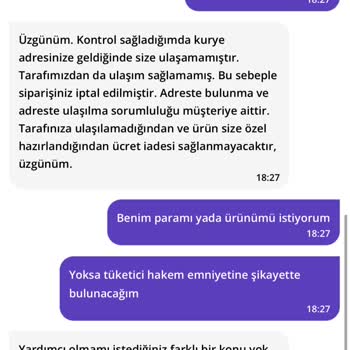 Yanlış Numara Nedeniyle İptal Edilen Sipariş Ve İade Sorunu