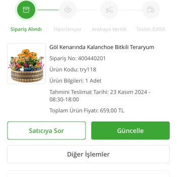 Yanlış Ürün Ve Not Gönderimi Sorunu