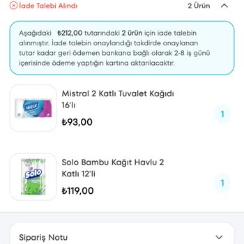 A101 Kapıda Sipariş Eksikliği Ve İletişim Sorunları