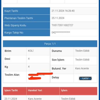 Kargom Teslim Edilmedi Ve Bekletiliyorum